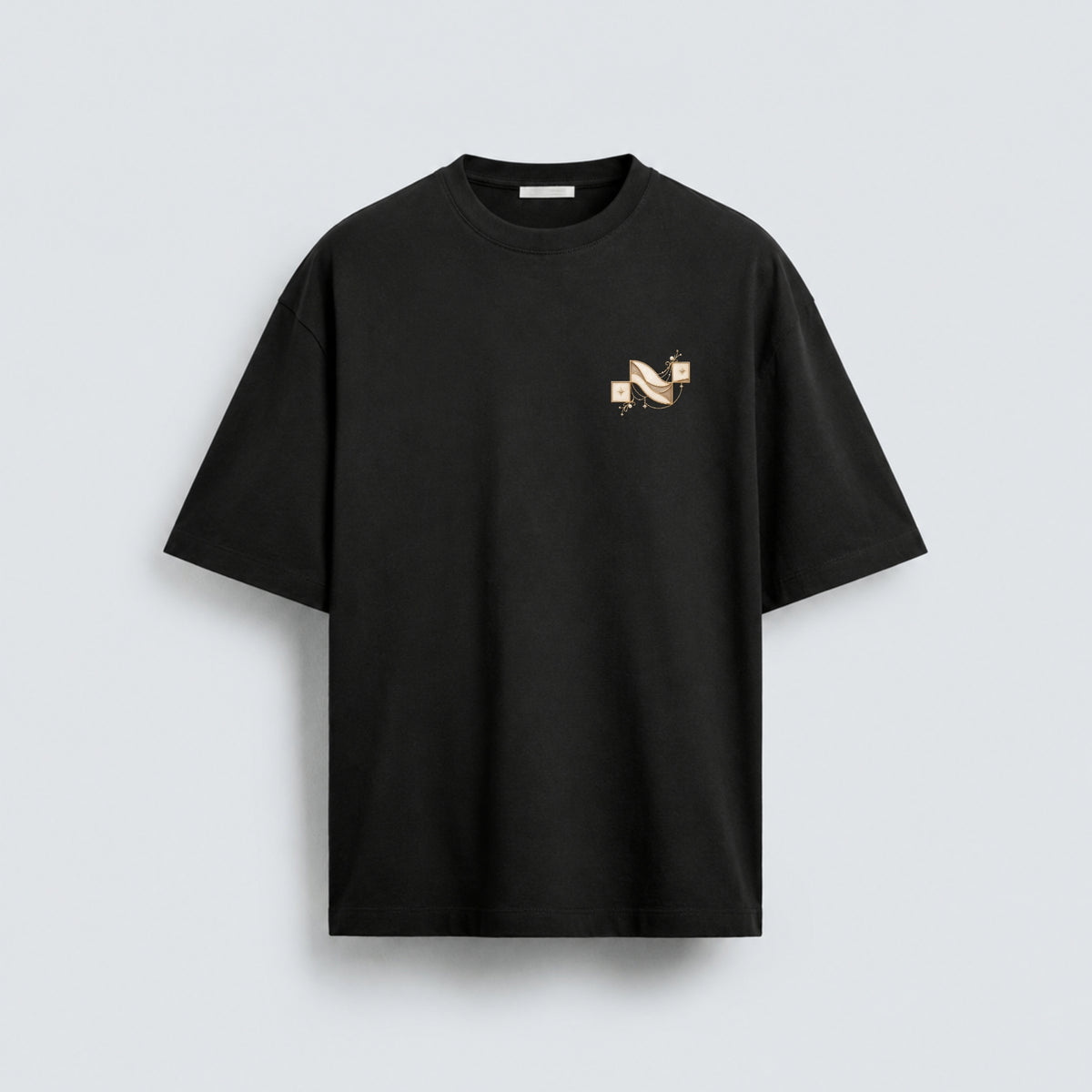 Noctilupus Golden Pearl T Shirt in Black