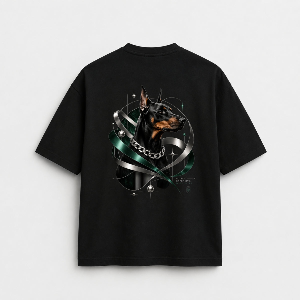 Noctilupus Emerald Guard T Shirt in Black