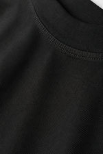Noctilupus Premium 2-teiliges schwarz-weißes Oversize Basic T-Shirt-Set