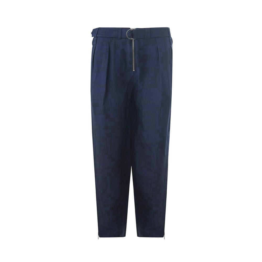 Emporio Armani Blue Linen Pant
