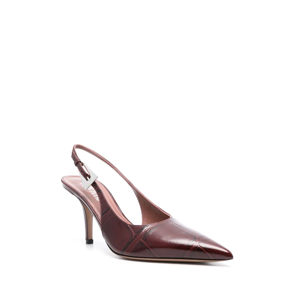 Paris Texas Jessica Leather Slingback Pumps