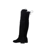 Stuart Weitzman Black Leather Over The Knee