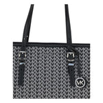 Michael Kors Quinn large jacquard logo Tote Bag