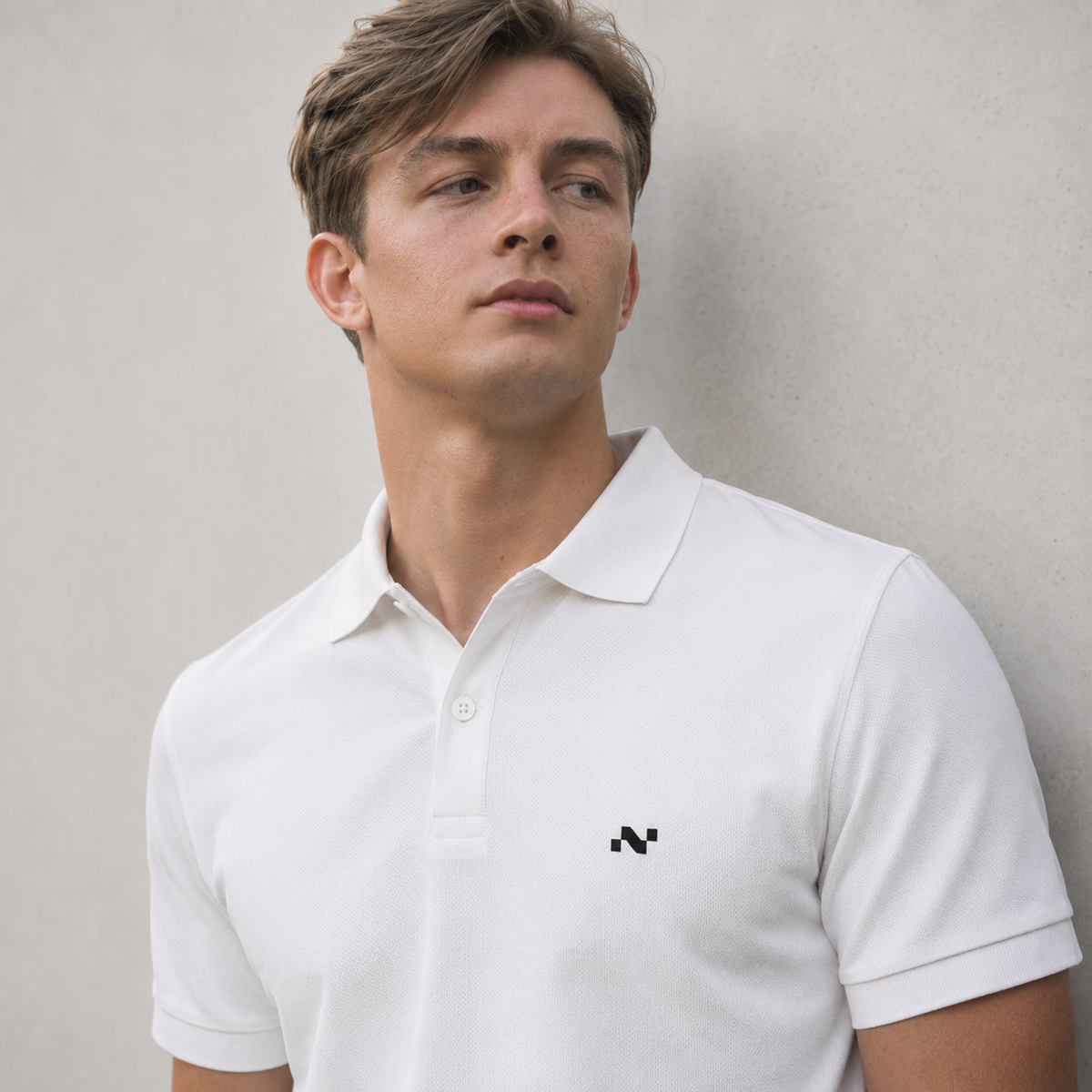 Noctilupus Polo Shirt in White