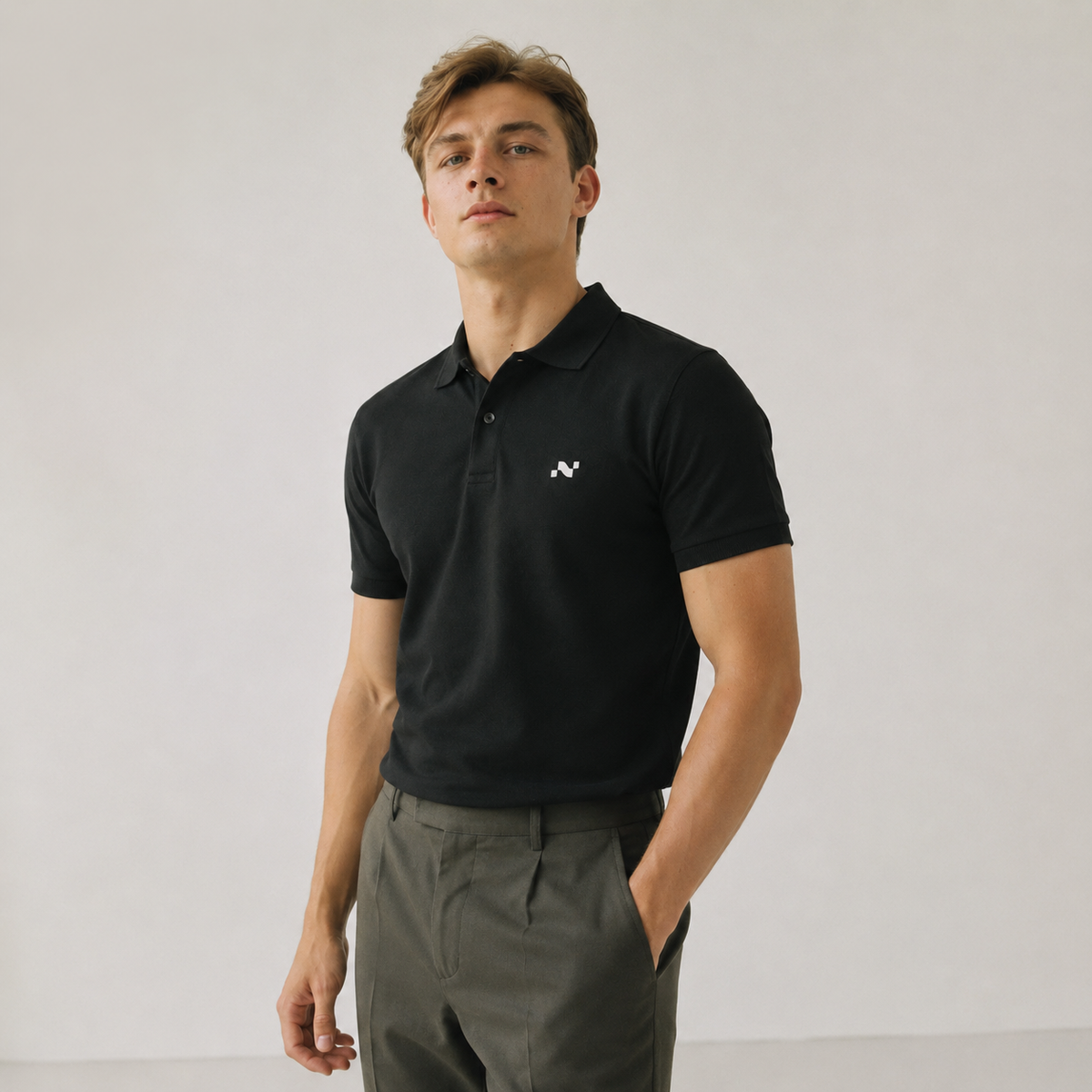 Noctilupus Polo Shirt in Black