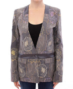 Roberto Fragata Multicolor Silk Floral Cotton Blazer