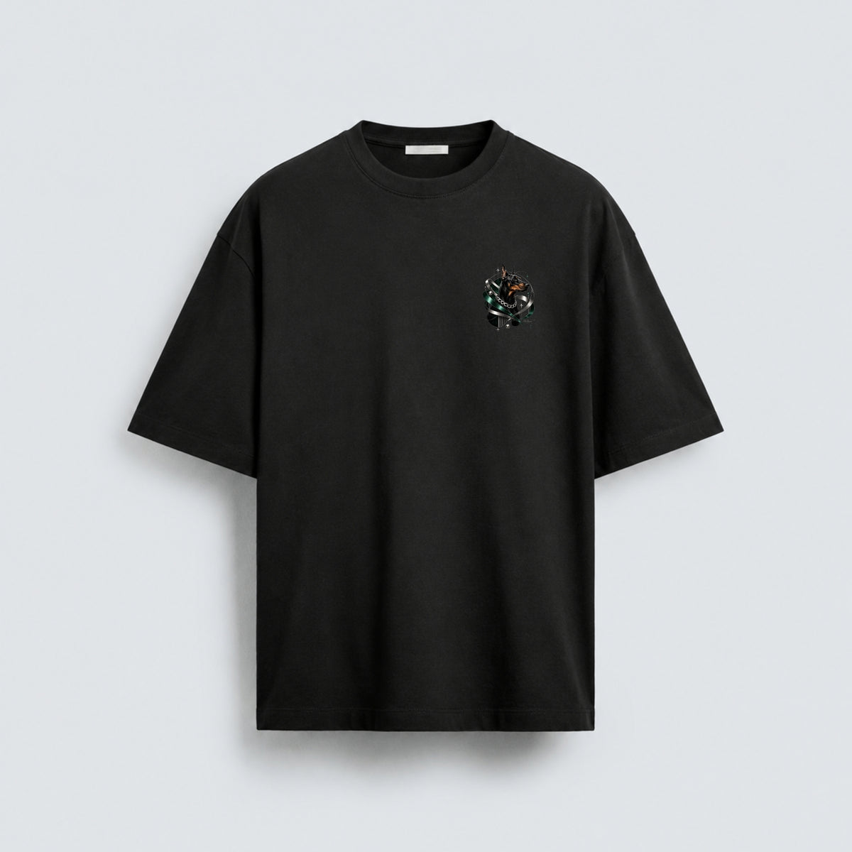 Noctilupus Emerald Guard T Shirt in Black