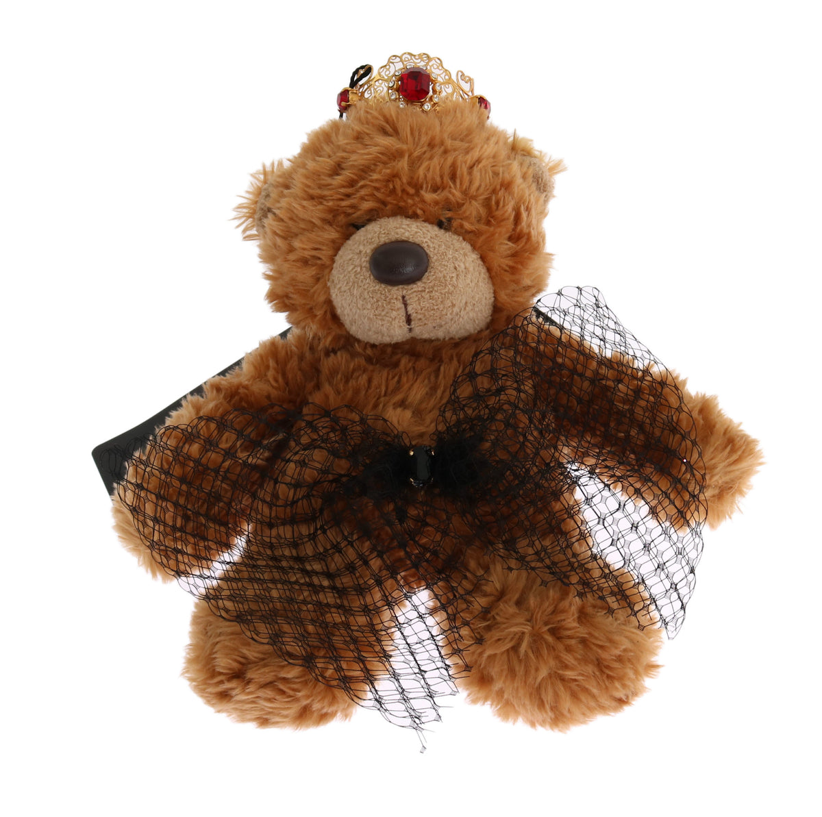 Dolce & Gabbana Teddy Bear Gold CrystalCrown Tiara Diadem Hair Band