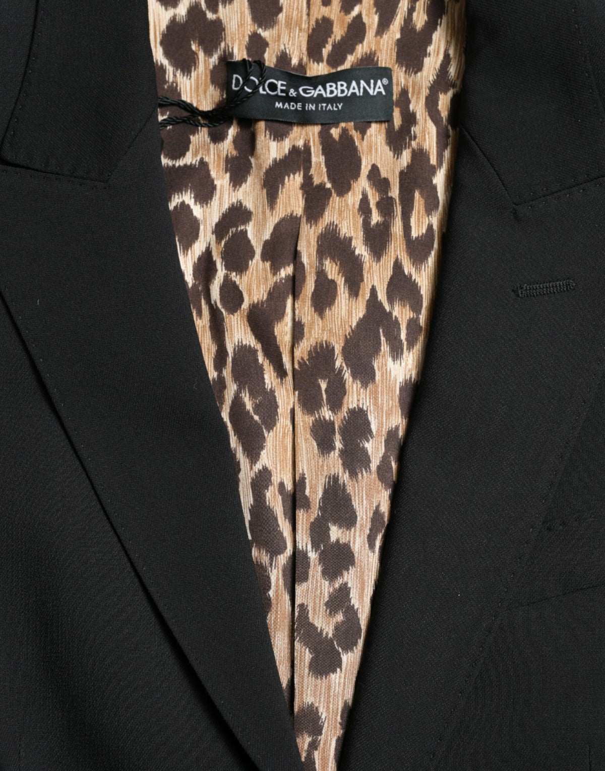 Dolce & Gabbana Black Wool Single Breasted Blazer Coat Jacket
