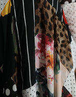 Dolce & Gabbana Multicolor Patchwork Floral Leopard Dress