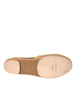 Dolce & Gabbana Multicolor Lemon Slip On Espadrilles Shoes