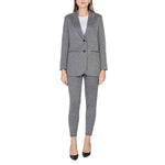 ICHI Black Polyester Blazer