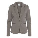ICHI Gray Polyester Blazer