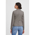 ICHI Gray Polyester Blazer