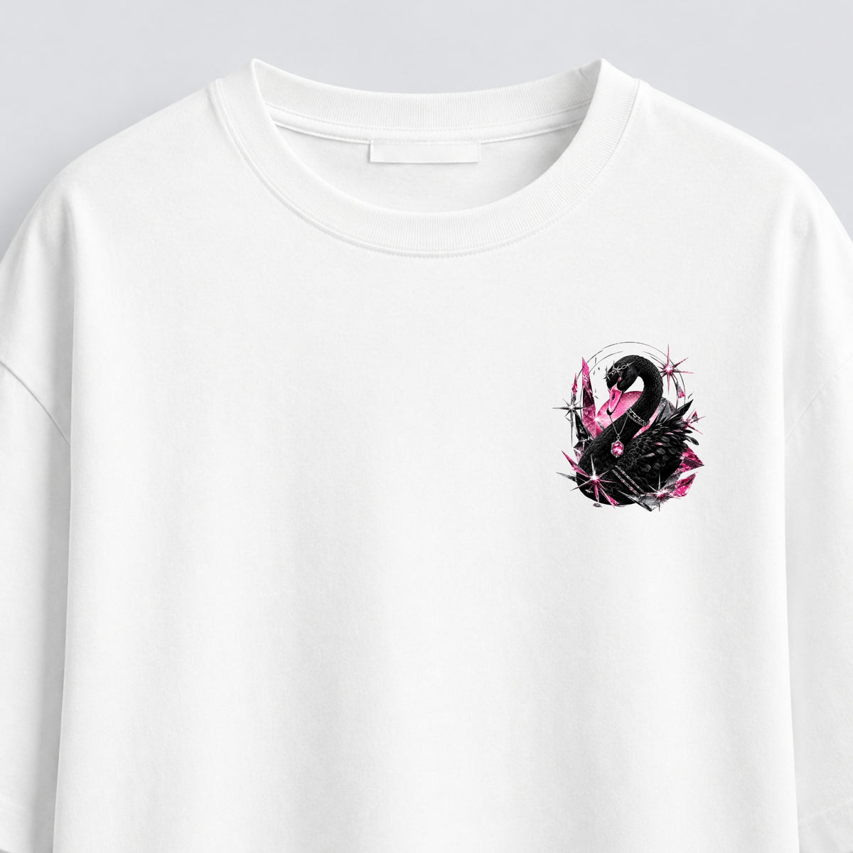 Noctilupus Crystal Swan T Shirt in White