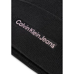 Calvin Klein Jeans Black Cotton Caps Baseball Hat