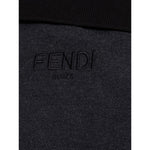 Fendi Black Cotton Polo Shirt