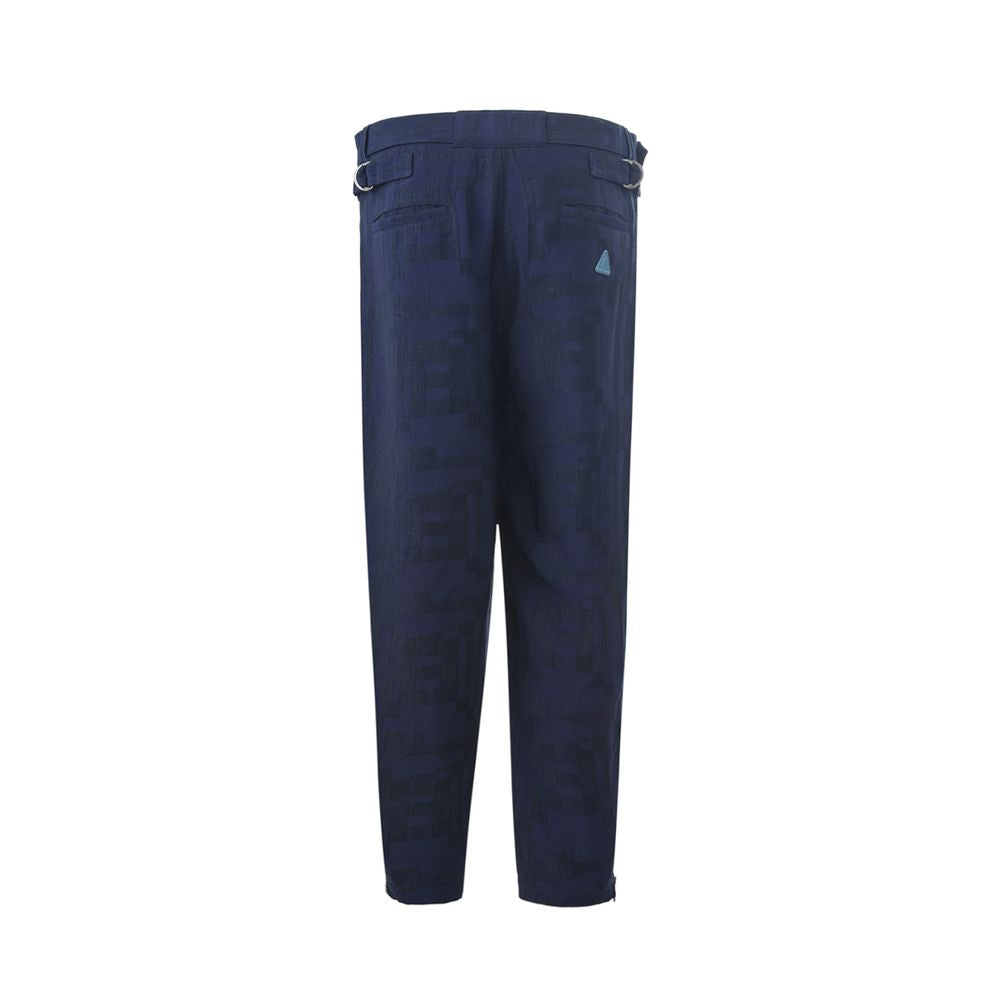 Emporio Armani Blue Linen Pant