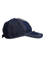Dolce & Gabbana Blue Crystal Embellishment Baseball Cap