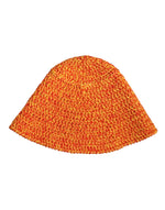 Dolce & Gabbana Orange Cotton Crochet DG Logo BucketHat