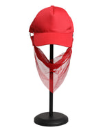 Dolce & Gabbana Red Cotton 6 Panels Women Baseball Cap