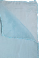Dolce & Gabbana Light Blue Silk Rectangle Wrap Shawl Scarf