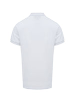 Burberry White Cotton Collared Polo Shirt