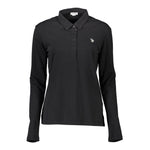 U.S. POLO ASSN. Black Cotton Women Polo Shirt