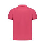 K-WAY Pink Cotton Men Polo Shirt