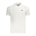 Fila White Cotton Men Polo Shirt