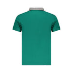 Cavalli Class Green Cotton Men Polo Shirt
