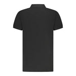 Cavalli Class Black Cotton Men Polo Shirt