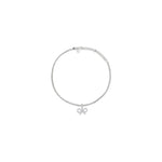 Self-Portrait Tennis necklace with bow pendant