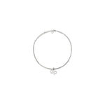 Self-Portrait Tennis necklace with bow pendant