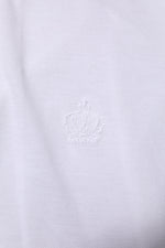 Dolce & Gabbana White Collared Men Short Sleeve Crown T-shirt