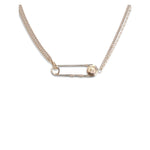 Versace Safety pin Necklace