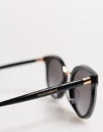 Dolce & Gabbana Black Transparent Trim Round DG4371-F Eyewear Sunglasses
