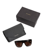 Dolce & Gabbana Dark Brown Havana DG4398F Square Frame Eyewear Sunglasses