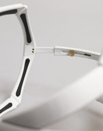 Dolce & Gabbana White Acetate Next Generation Mask Eyewear Sunglasses