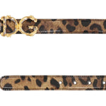 Dolce & Gabbana Leather Logo Belt