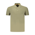 Hugo Boss Green Cotton Men Polo Shirt