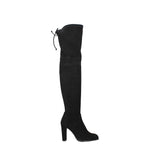 Stuart Weitzman Black Leather Over The Knee
