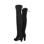 Stuart Weitzman Black Leather Over The Knee