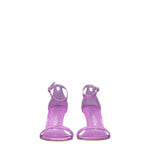 Stuart Weitzman Purple Leather Stiletto Heels Sandals