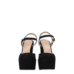 Stuart Weitzman Black Leather Platforms