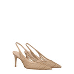 Stuart Weitzman Beige Leather High Heel Pumps