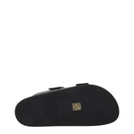 Valentino Garavani Black Leather Slippers Sandals