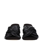 Stella McCartney Black Leather Stiletto Heels Sandals