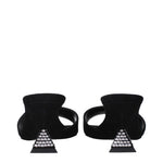 The Attico Black Leather Platforms