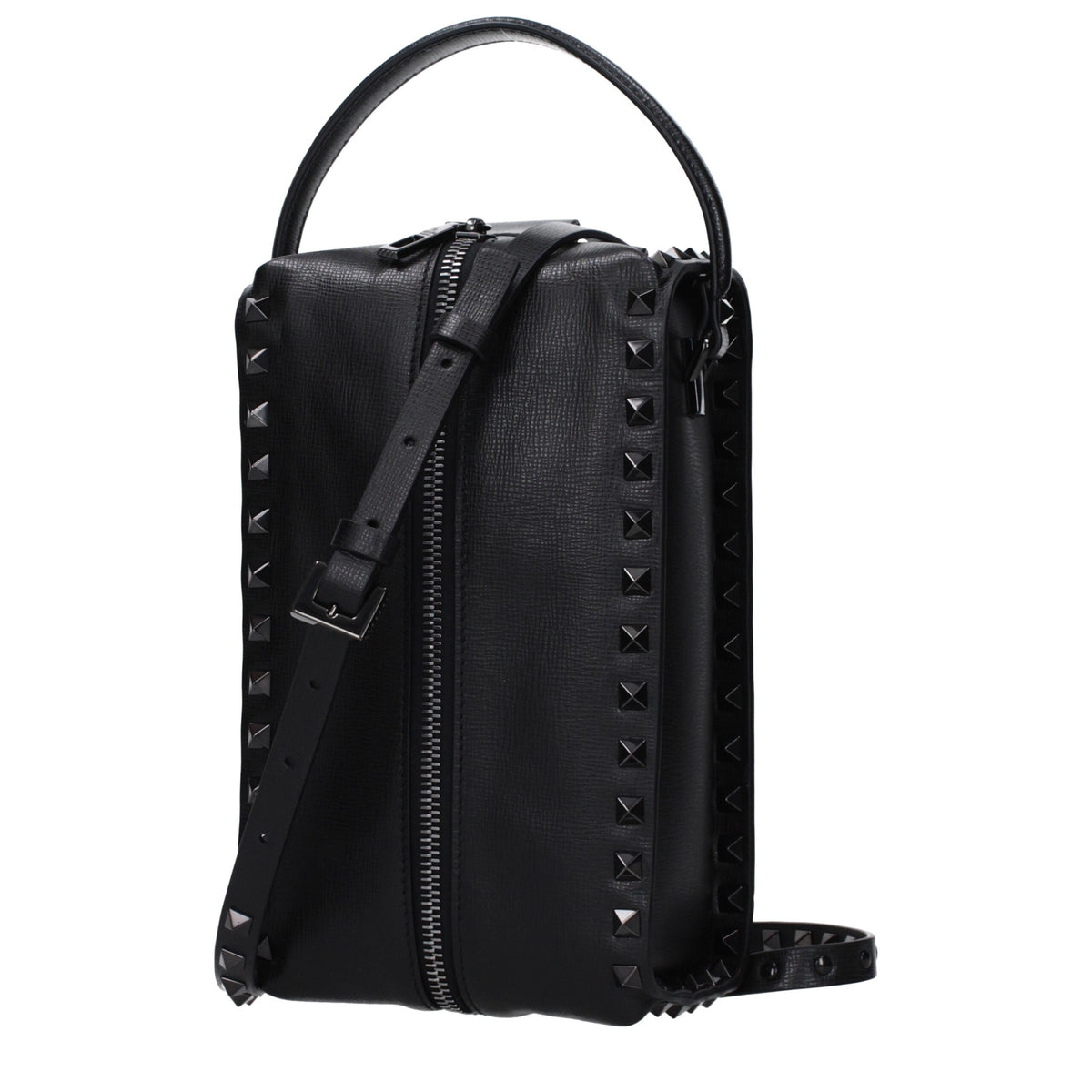 Valentino Garavani Black Leather Clutch Bags